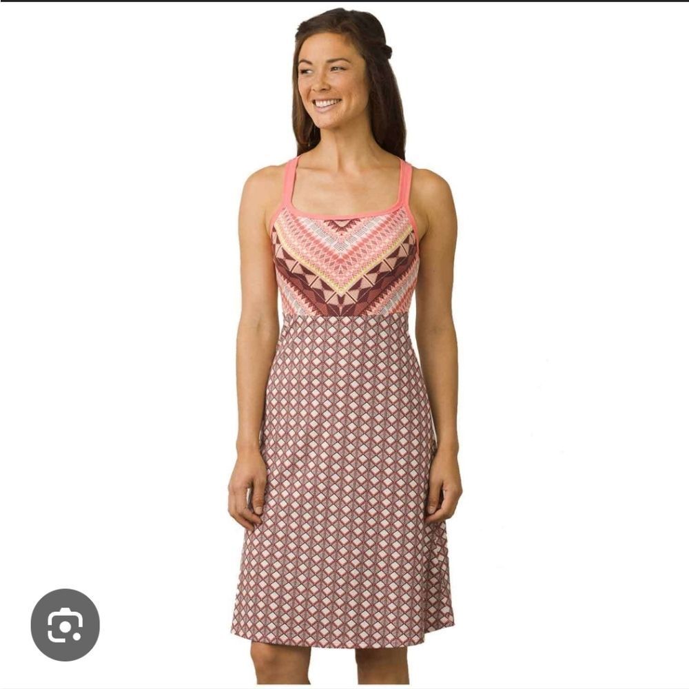 Prana boho Pink Mini Preppy Tennis dress XS Summer Perfection - Picture 2 of 9